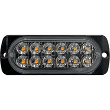 9V-36V 12 LED MİNİ BAR OFF-ROAD FONKSİYONLU ÇAKAR TURUNCU (110*40 MM)