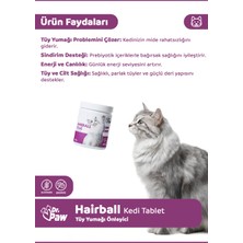 Dr. Paw Hairball Plus Kediler için Glütensiz ve Şekersiz Tüy Yumağı Engelleyici Çiğnenebilir Tablet (60 adet, 90 gr)