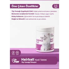 Dr. Paw Hairball Plus Kediler için Glütensiz ve Şekersiz Tüy Yumağı Engelleyici Çiğnenebilir Tablet (60 adet, 90 gr)