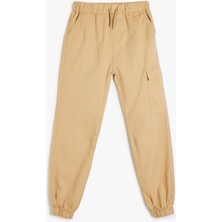 Koton Jogger Kargo Pantolon Beli Lastikli Cep Detaylı Pamuklu