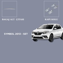 Alminox Oto Alminox  Oto Aksesuar Renault Symbol 2013-  Set  Kapı Kolu-Bagaj Alt Çıtası