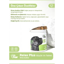 Dr. Paw Relax Plus - Büyük Irk Köpekler için Glütensiz ve Şekersiz Rahatlatıcı Çiğnenebilir Tablet (60 adet, 120 gr)