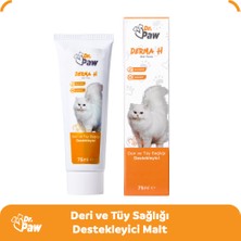 Dr. Paw Derma H Malt Paste - Kediler için Tüy Dökülmesini Azaltan Glütensiz ve Şekersiz Deri ve Tüy Sağlığı Destekleyici 75 ml