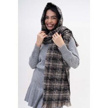 Fenza Scarf Lively Çizgi Desen Yün-Akrilik Karışım Kışlık Atkı