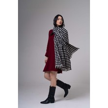 Wendy Kazayağı Desen Yün-Akrilik Karışım Kışlık Atkı