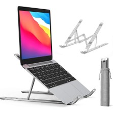 Hobimtek HT-119 Katlanır Alüminyum Laptop ve Tablet Standı Çift Kenetli Sağlam Versiyon