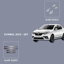 Alminox Oto Aksesuar Renault Symbol 2013- Set Kapı Kolu-Kapı Eşiği