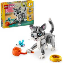 LEGO® Creator 3’ü 1 Arada Oyunbaz Kedi 31163 - 8 Yaş ve Üzeri Çocuklar için Köpek veya Güvercin Figürüne Dönüşebilen Yaratıcı Oyuncak Yapım Seti (407 Parça)