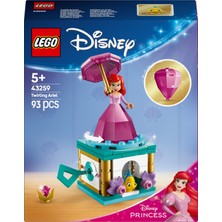LEGO® │ Disney Princess Dönen Ariel 43259 - 5 Yaş & Üzeri Çocuklar için Yaratıcı Oyuncak Yapım Seti (93 Parça)