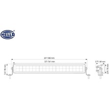 HELLA 10V-30V LED BAR OFF-ROAD ÇİFT SIRA 200W 5700K 11.000 LÜMEN (40 LEDLİ) (561*67*70 MM)