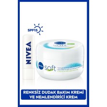 Nivea Güneş Koruyucu Renksiz Dudak Bakım Kremi MedRepair SPF15 ve Soft Nemlendirici Vücut Bakım Kremi300ml