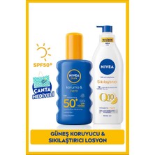 Nivea Sun Güneş Koruyucu & Sıkılaştırıcı Kişisel Bakım Seti - SPF50+ Güneş Kremi 200 ml ve Vücut Losyonu