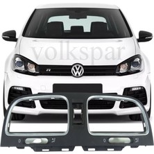 Volkspar Golf 6 2008-2012 Model Arası Uyumlu Torpido Orta Havalandırma Izgara Çerçevesi Orijinal