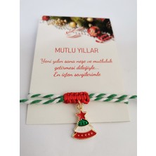 Minik Adımlar Yılbaşı Hediyesi Yeni Yıl Hediye Noel Temalı Marteniçka Ipli Makrome Bağlama Bileklik