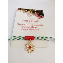 Minik Adımlar Yılbaşı Hediyesi Yeni Yıl Hediye Noel Temalı Marteniçka Ipli Makrome Bağlama Bileklik