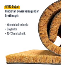 Decovetro Paspas Konsept Siyah Hoşgeldiniz Desenli Kapı Önü Paspası 40 x 60 cm