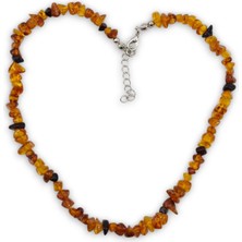 Pozitif Doğal Taş Hakiki Baltık Kehribarı Kolye 300-3