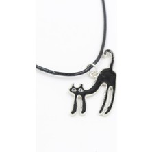 047 308 Figürlü Çocuk Kolye Kara Kedi Tek Ebat