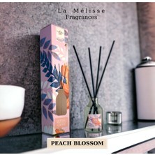 La Melisse Fragrances 3'lü Set Beyaz Gül, Yasemin Çiçeği, Şeftali Çiçeği Bambu Çubuklu Doğal Oda Kokusu Reed Diffuser 50 ml