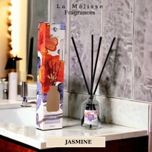 La Melisse Fragrances 3'lü Set Beyaz Gül, Yasemin Çiçeği, Şeftali Çiçeği Bambu Çubuklu Doğal Oda Kokusu Reed Diffuser 50 ml