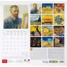 Legami Duvar Takvimi 2025 Sanat Vincent Van Gogh