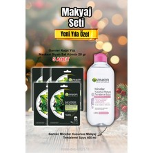 Garnier Siyah Saf Kömür Kağıt Maske x 5 ve Micellar Makyaj Temizleme Suyu