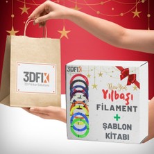 3DFIX 3D Kalem Filament Yılbaşı Hediye Seti - Süsleri Kendin Yap - Çam Ağacı Süsü - Yılbaşı Hediyesi Çocuk