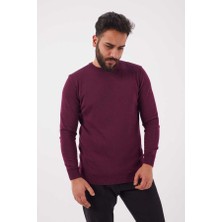Kaptan Triko Erkek Pamuklu Bisiklet Yaka  Kazak Model 5590