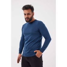 Erkek Pamuklu Bisiklet Yaka  Kazak Model 5590
