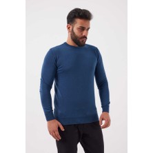 Erkek Pamuklu Bisiklet Yaka  Kazak Model 5590