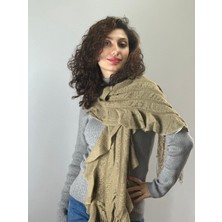 Triko Fırfırlı Kadın Fular Şal 16+0X30 cm