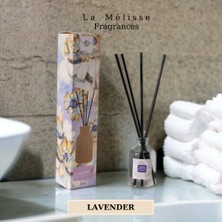 La Melisse Fragrances 3'lü Set Sandal Ağacı, Amber, Lavanta Çiçeği Bambu Çubuklu Doğal Oda Kokusu Reed Diffuser 50 ml