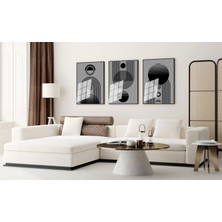 Bestablo 3 Parça Çerçeveli Boho Tablo Seti Bestablo