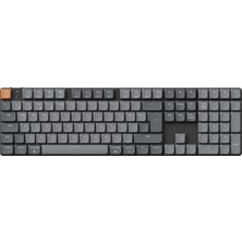 Keychron K5 Max %100 Rgb Türkçe Red Switch Kablosuz Karbon Siyah Mekanik Klavye