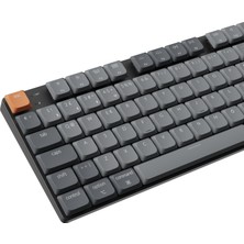 Keychron K5 Max %100 Rgb Türkçe Red Switch Kablosuz Karbon Siyah Mekanik Klavye