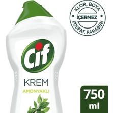 Cif Krem Temi̇zli̇k Amonyak 750 ml Paket (3 Adet)
