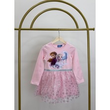 Gaist Kids Kız Çocuk Elsa Model Uzun Kollu Elbise