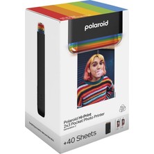 Polaroid Hi-Print 2×3 Beyaz Taşınabilir Bluetooth Foto Yazıcısı Everything Box ( 40'lı Film Dahil)