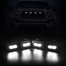 Toyota Tacoma Raptor Trd Için 4pcs LED Ön Izgara Işıkları, Sarı Işık (Yurt Dışından)