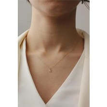 Diamine 14 Ayar Altın Tektaş Kolye