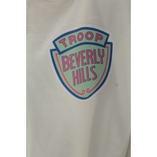 Baverly Hills Renkli  Baskılı Kapüşonlu Sweat-6