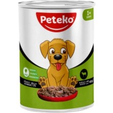 Peteko Yetişkin Köpekler Için Kuzulu Yaş Mama (KONSERVE) - 6 ADET