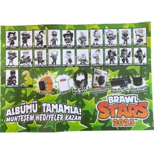 Brawl Stars 48 Kutulu Oyun Kartları 2025 Albümü Tamamla Toplam 288 Kart ve Stickers