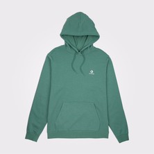 Converse Converse Go-To Embroidered Star Chevron Standard-Fit Pullover Unisex Yeşil Sweatshirt