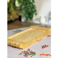 Erkugo Bambu Sunum Tepsisi Servis Tabağı 28  x  13 cm