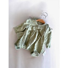 Baby Glow Bebek Kız Giyim 0-3 Ay Fiyonk Detaylı 5li Set