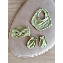 Baby Glow Bebek Kız Giyim 0-3 Ay Fiyonk Detaylı 5li Set
