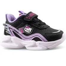 Prego (Sper Star) Phlon Hafif Taban Cırtlı Cocuk Spor Ayakkabı Siyah Mor