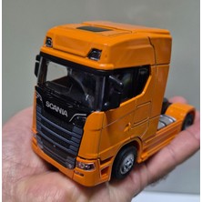 Hepsilazım Oyuncak Tır V8 R730 Taşıyıcı Scania Çekici Kupa S-770 Model Diecast 12 cm Maket Koleksiyon