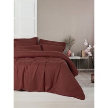 Cotton Box Çift Kişilik Nevresim Takımı Tensel Craft Bordo